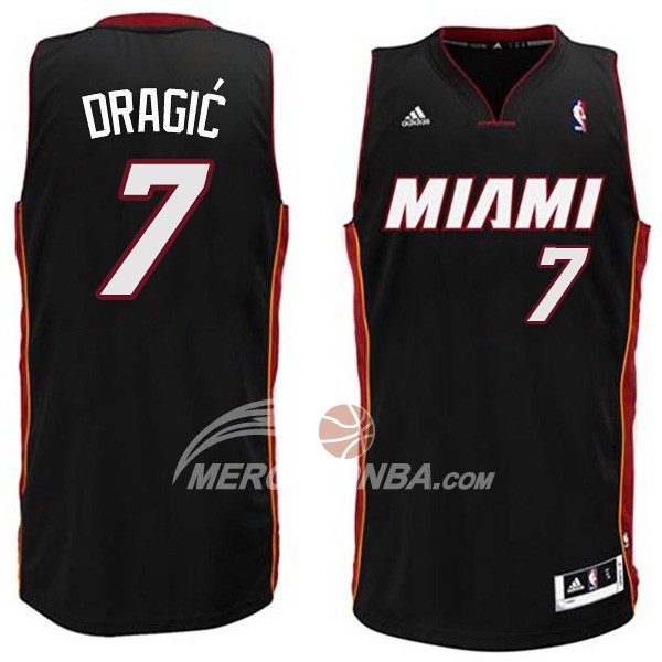 Maglia NBA Dragic Miami Heats Negro